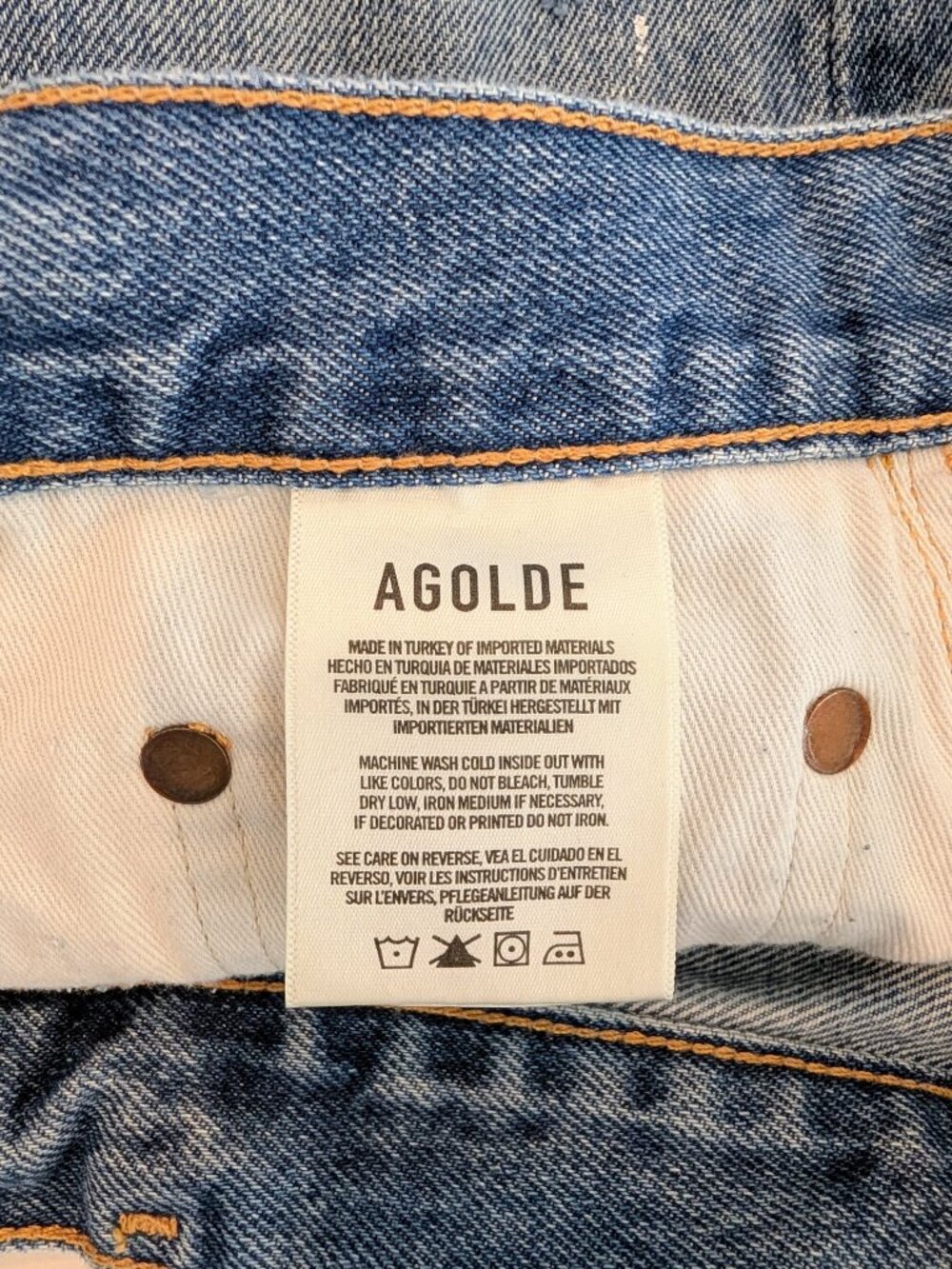 AGOLDE Dee Ultra High Rise Cutoff Shorts in Ricochet - Size 28 - Picture 5 of 8